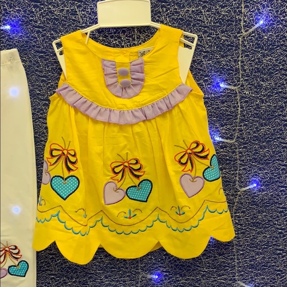 Girls matching leggings set - Picture 2 of 4